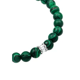 KUZZOI Armband Herren aus Resin Kugel grün 19 cm