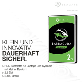 Seagate BarraCuda 2 TB 2,5" ST2000LMA15