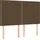 vidaXL Boxspringbett mit Matratze Dunkelbraun 140x200 cm Stoff