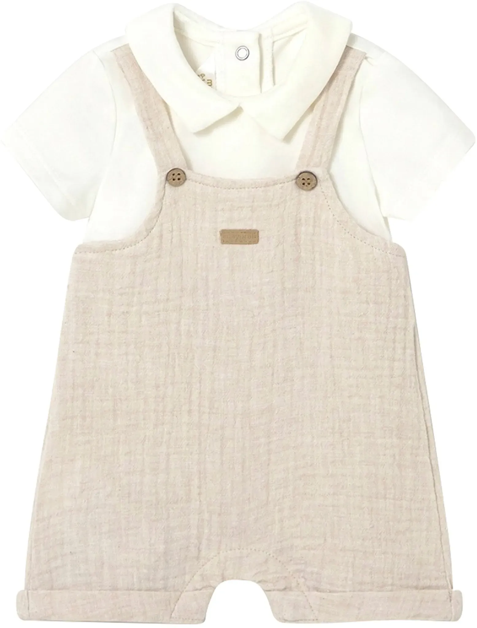 Mayoral Musselin-Polo-Spieler 2in1, beige | natur, 86
