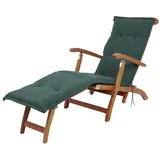 Kettler Polen KETTtex 2147 Auflage Deckchair Florence dunkelgrün Sitzpolster 190x50x6 cm (ohne Stuhl)