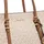 Michael Kors Quinn Large Shopper Kunstleder Weiß/Khaki