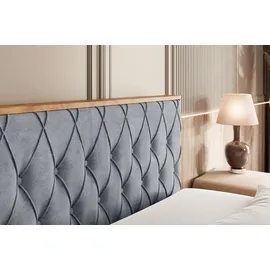 altdecor Boxspringbett 160 x 200 cm H3 Grau