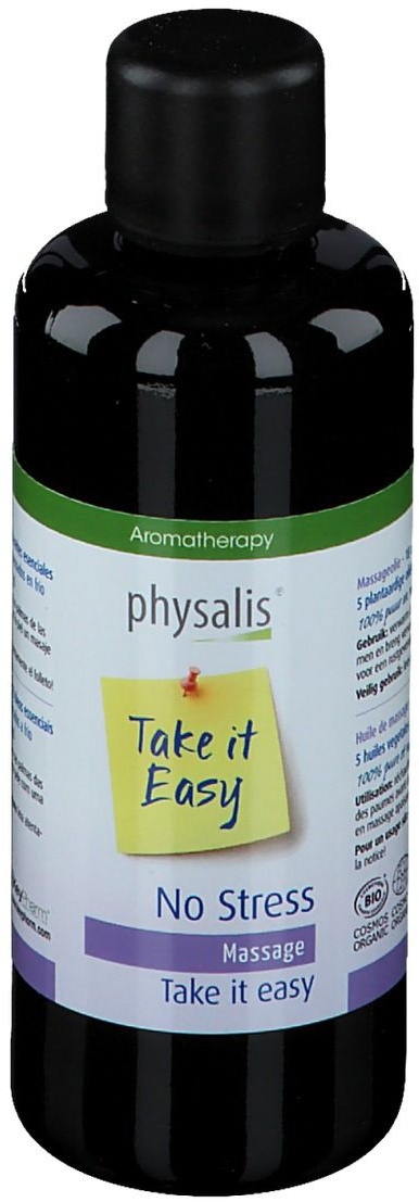 physalis® No Stress Massage Take it easy 100 ml huile de massage