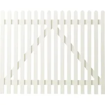 Plus Vorgartentor Retro 150 x 120 cm Weiß
