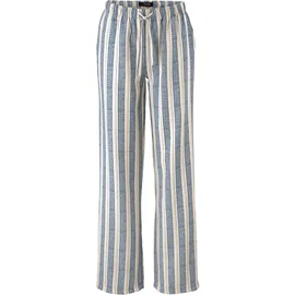 Aniston CASUAL Schlupfhose Casual Streifen-Dessin Beige/Jeansblau 46