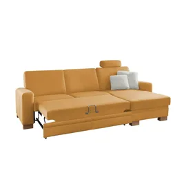 meinSofa Eckcouch Mikrofaser 2-Sitzer Gelb