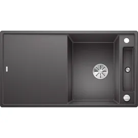Blanco Axia III 5 S felsgrau + Holzschneidbrett