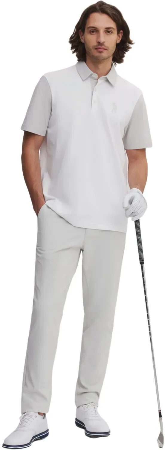 Seve Polo Icon Block Cotton, weiss/grau