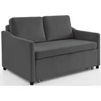 Atlantic Home Collection Schlafcouch Cord 2-Sitzer Grau
