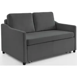 Atlantic Home Collection Schlafcouch Cord 2-Sitzer Grau