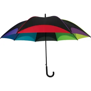 MacMa Automatik-Regenschirm XXL in Regenbogefarben