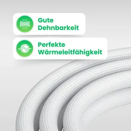 Kältebringer Kältebringer® 1-15m Kältemittelleitung 1/4“ + 3/8" Montage-Set für Split-Klimaanlage (5-adrig)