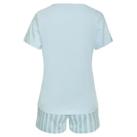 vivance dreams by lascana Shorty Pyjama blau/weiß 36/38