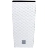 Pflanzkübel PROSPERPLAST "Rato square", weiß, H:50cm T:26,5cm, Kunststoff, Pflanzgefäße, Pflanzkübel, BxTxH: 26,5x26,5x50 cm