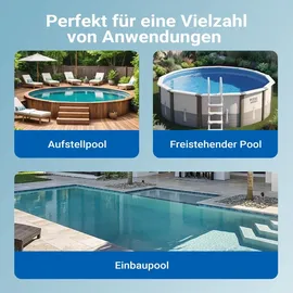 Wiltec Automatischer Poolsauger blau
