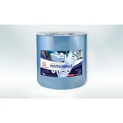 Walter Schmidt Chemie Putztuchrolle 33x36cm, 1.000Blatt, 3-lagig Putz-Papierrolle Blau  4378000000