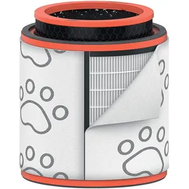 Leitz HEPA Filtertrommel Haustier Schwarz/Orange/Weiß