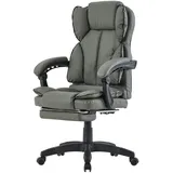 Trisens Schreibtischstuhl Bürostuhl Gamingstuhl Racing Chair Chefsessel mit Fußstütze