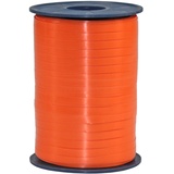 PRÄSENT C.E. Pattberg Geschenkband orange, 500 Meter Ringelband 5 mm zum Basteln, Dekorieren & Verpacken von Geschenken zu jedem Anlass