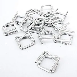 Tecplast 1000 Stück Schnallen für 16 mm Umreifungsband - Qualität PRO BC - Selbstsichernde Schnallen aus verzinktem Stahl