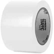 a.m.p.e.r.e Bodenmarkierungsband Traffic Tape 75 mm x 33 m Weiß