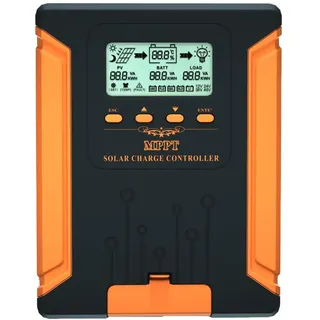 SolaMr 120A MPPT Solar-Laderegler 12V/24V/36V/48V Auto mit LCD-Anzeige Solarpanel-Regler Max 180V Input für Gel Sealed Flooded und Lithium-Batterie-CM-120A