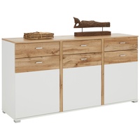 Sideboard Alamo in Weiss/ Eichefarben