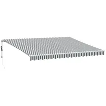 vidaXL Markise Automatisch 450 x 300 cm weiß