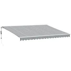 vidaXL Markise Automatisch 450 x 300 cm weiß