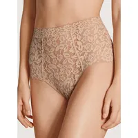 CALIDA Natural Comfort Lace Slip Damen, High-Waist mit extrabreitem