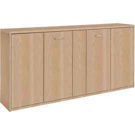 Priess Schrankbett PRIESS "Oregon", braun (edelbuchefarben), H:102cm, Schrankbetten, wahlweise mit LED-Beleuchtung