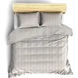 De Witte Lietaer Zygo Gestreift Taupe 240 x 220 cm + 2 x 40 x 80 cm