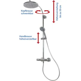 Breuer Aquamaxx 320 Duschsystem mit Thermostat (9250008000099)