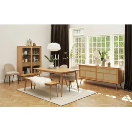 unique-furniture Barrali 150 x 90 cm braun Eiche