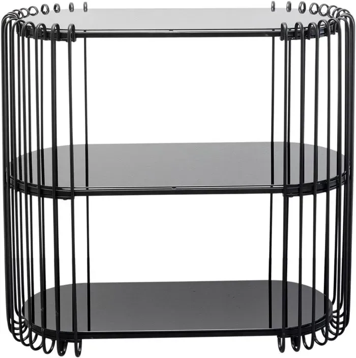 KARE DESIGN Konsolentisch Wire 87649 Glas Schwarz
