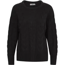 Oxmo Strickfleece-Pullover Schwarz S