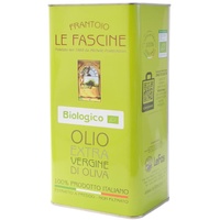 Le Fascine 100% italienisches Bio-Pugliese Provençal Natives Olivenöl Extra Hergestellt aus provenzalischer Einzelsorte (Peranzane) (3-Liter-Dose)