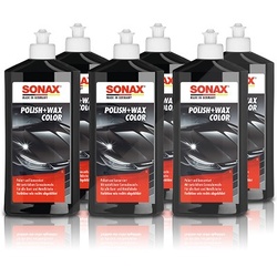 SONAX 6x 500ml Polish + Wax Color schwarz 02961000