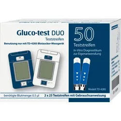 GLUCO TEST DUO Teststreifen 50 St Teststreifen