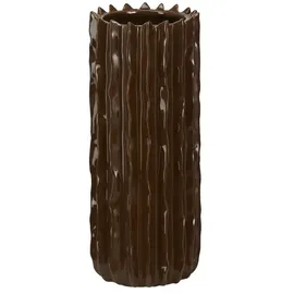 Möbel Kraft Vase ¦ braun ¦ Steinzeug ¦ Maße (cm): H: 31 Ø: 12.5