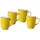 Ritzenhoff & Breker Doppio Kaffeetasse 0,32 l Gelb 4 St.