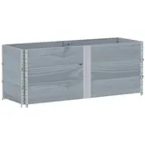 vidaXL Pflanzkasten Grau 150x50 cm Massivholz Kiefer vidaXL