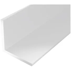 GAH Alberts Winkelprof. gleichsch., ungelocht L2000x B25x H25x S1, 5mm Kunststoff weiß