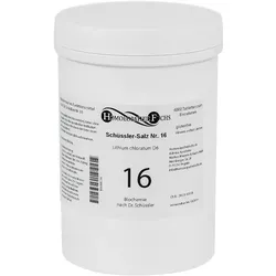 HOMÖOPATHIEFUCHS Schüssler-Salz Nummer 16 Lithium chloratum D6 Biochemie