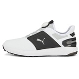 Puma Herren Ignite Elevate DISC Golfschuh, White Black Silver, 43 EU