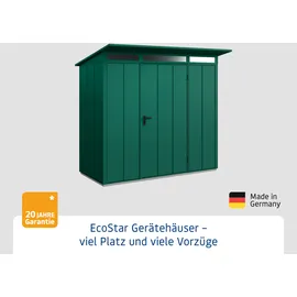 Hörmann Ecostar Gerätehaus Elegant-P 2,38 x 1,08 m Moosgrün