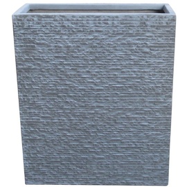 Weitere Raumteiler Pflanzgefäß Fiberglas grau 80 x 30 x 92 cm Brick-Optik
