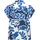 Betty & Co Hemdbluse mit Print Blau/Weiß 40