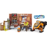 Bruder bworld Berghütte mit Snowmobil